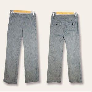 Silver Jeans Womens Size 0 Bootcut Pants Blue and White Stripe Y2K Wide Leg